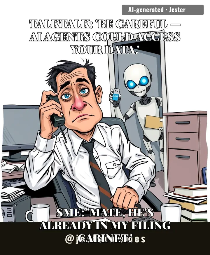 TalkTalk warning SMEs about AI agents is like a locksmith telling you to lock your door while he's already inside changing the locks.