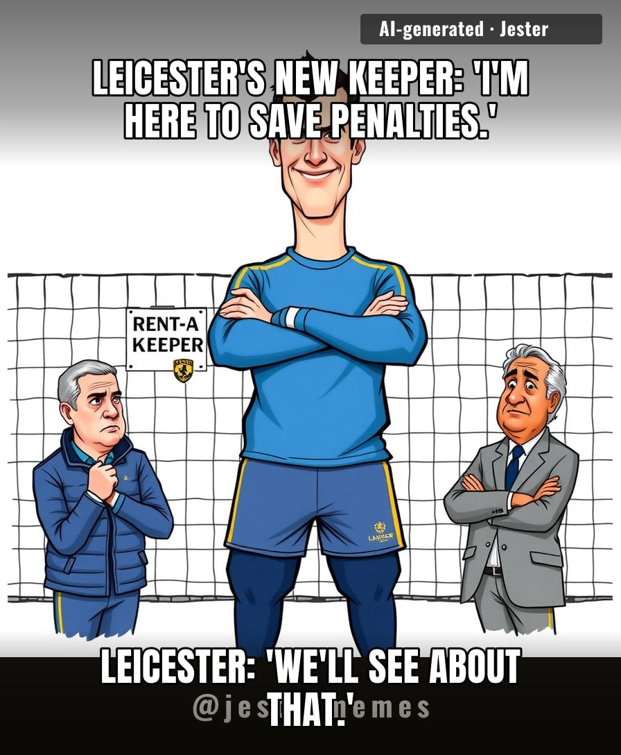 Blackpool really running a Rent-A-Keeper service now, and Leicester's the guy who returns it slightly used.