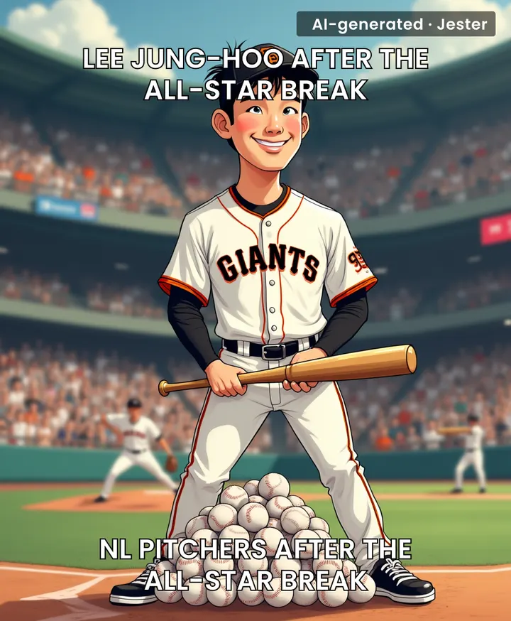 Lee Jung-hoo treating the All-Star break like a cheat code for batting average.