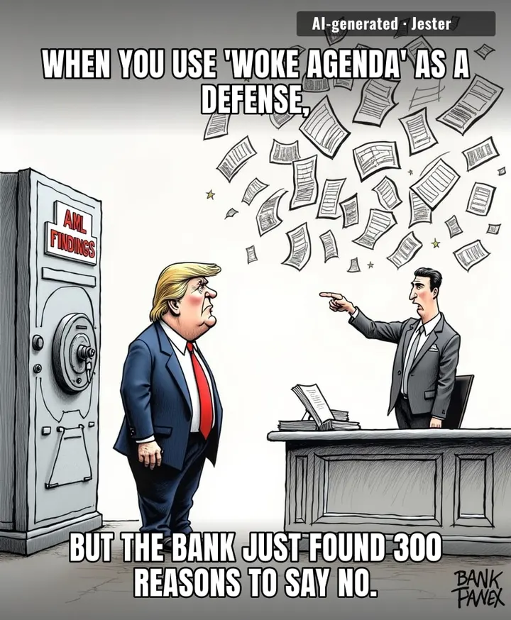 Imagine calling a money laundering probe a persecution strategy when you just have really, really creative accounting.