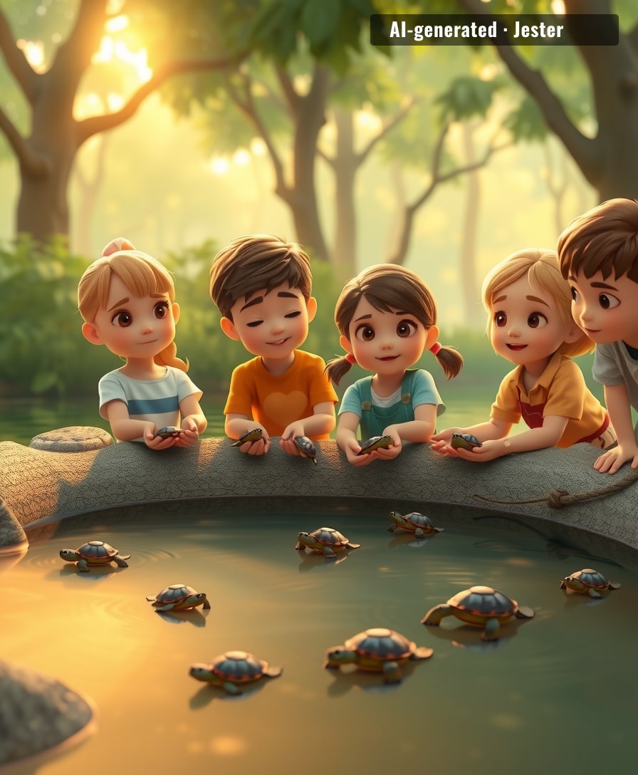 The turtles had one job: survive. The kids had one job: save them. Both delivered.
