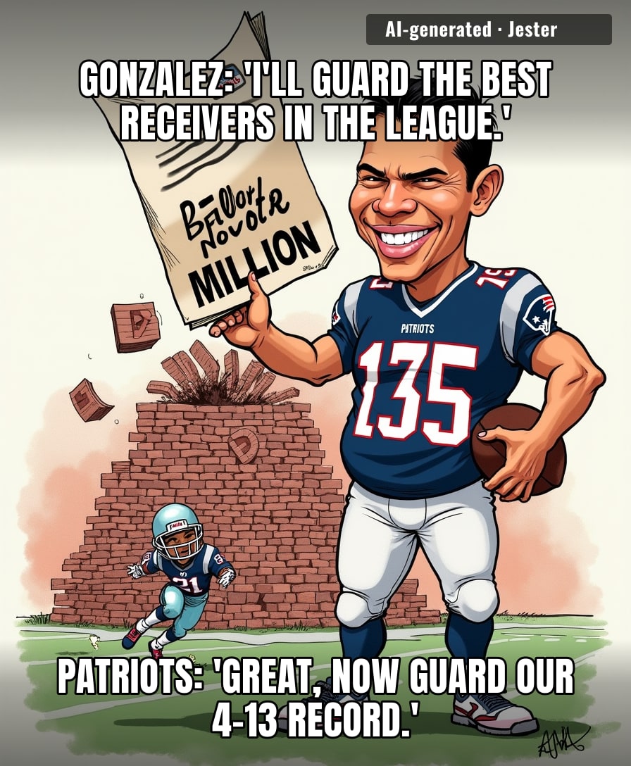 $135M for a cornerback on a team that hasn't won a playoff game since '18—he's the best paid lifeguard on a sinking ship.