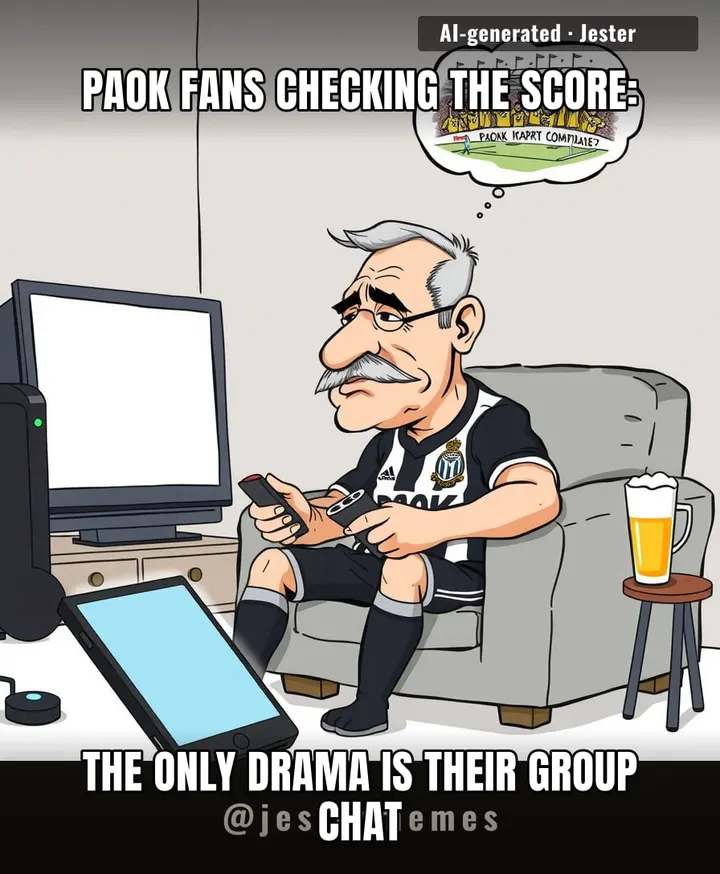 PAOK fans watching Anderlecht play like it's a masterclass in something, anything.