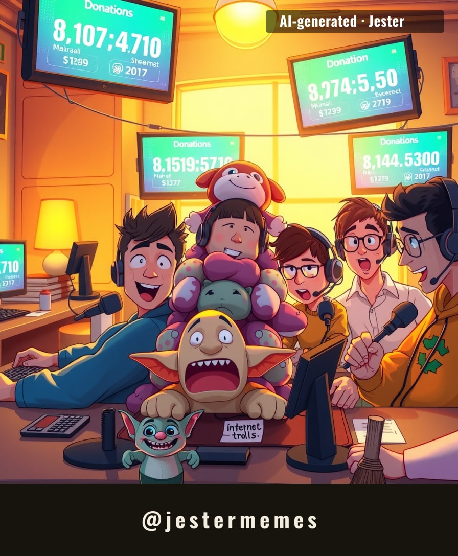 80 streamers on-site, 300 remote, and the internet actually did something productive for once.