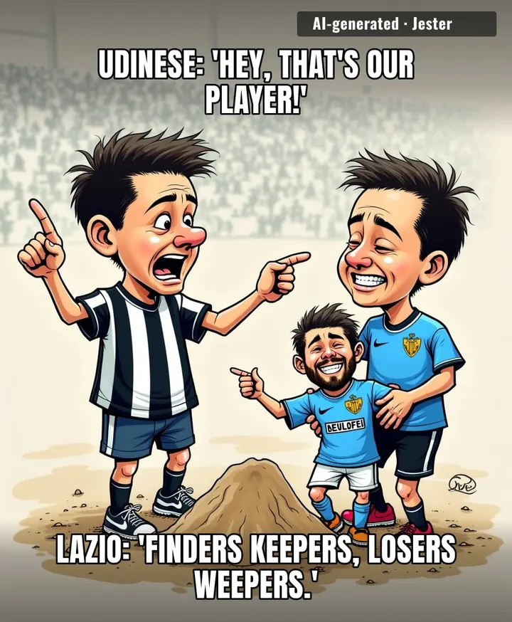 Udinese's transfer window strategy is basically a toddler losing a toy and crying about it.