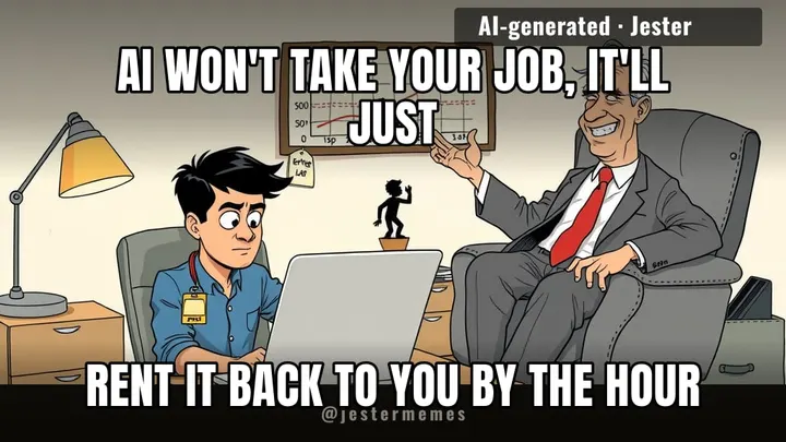 the robot needs a manager, and the manager needs a paycheck that says 'contractor.'
