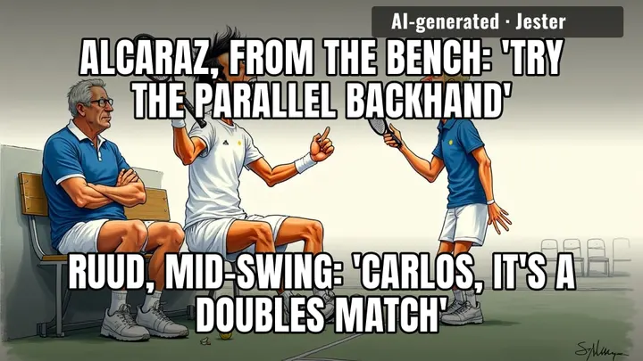 Alcaraz is that guy in the group project who finishes his slide and starts narrating yours