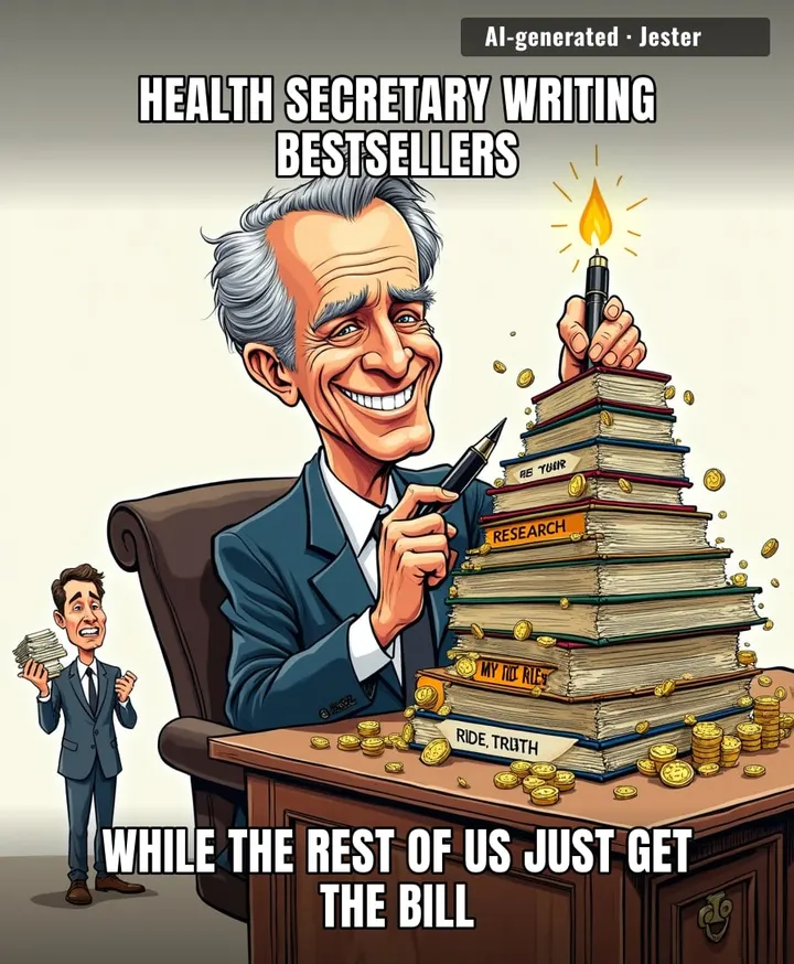 Imagine being the nation’s top doctor and your most effective treatment for the healthcare crisis is cashing an advance for your own memoir.