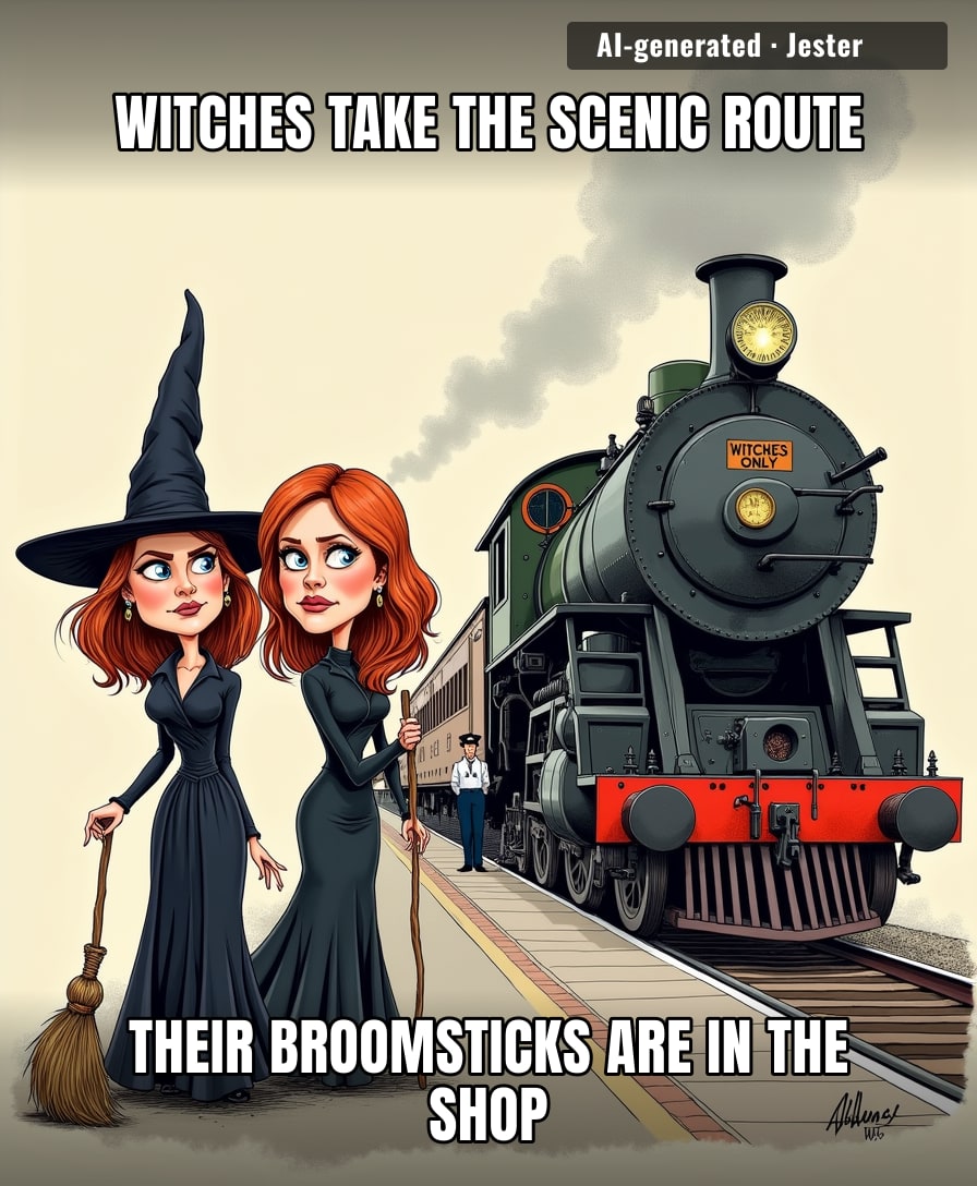 Even magic can't beat a vintage train's charm — or its wifi.