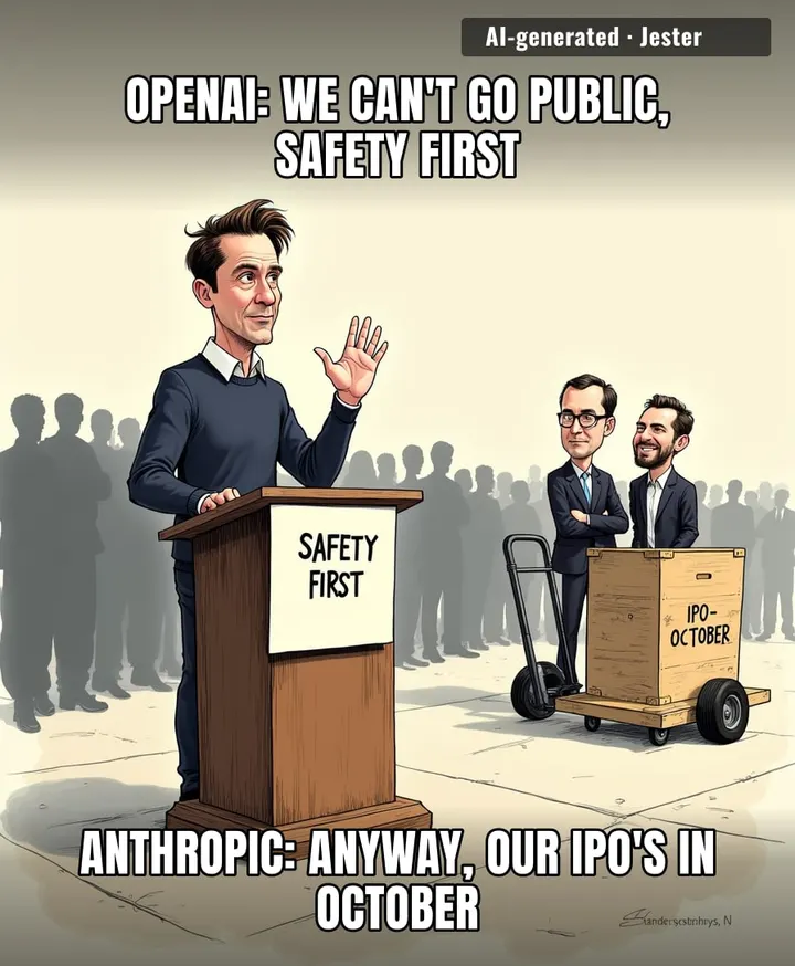 Sam Altman said he won't take OpenAI public until it's safe — which is a shame, because I've been telling my landlord the same thing about my rent.