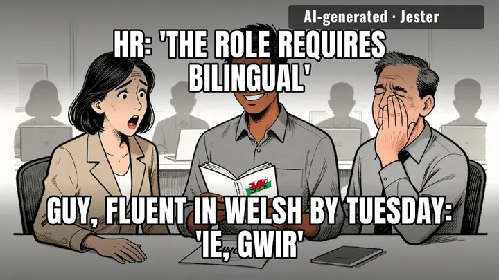HR wanted a diversity bullet point. They got a man who now says good morning in a language spoken by 0.0001% of your suppliers.