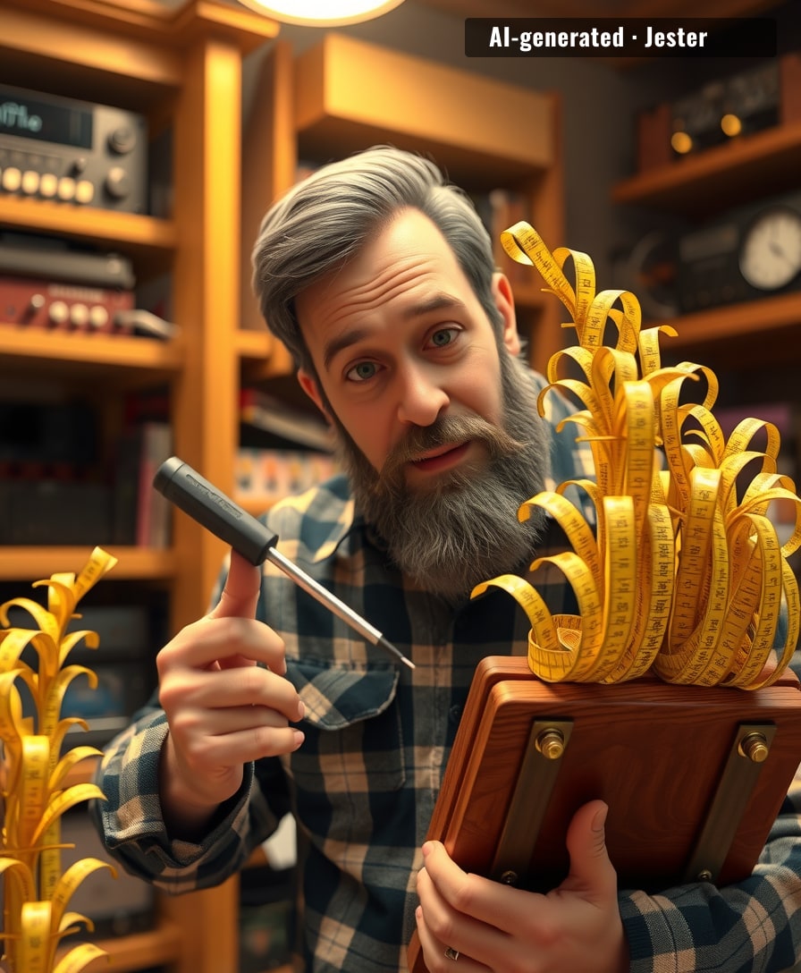 Finally, an instrument that sounds exactly like your landlord measuring for curtains.