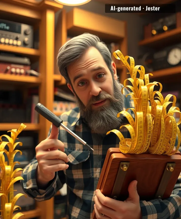 Finally, an instrument that sounds exactly like your landlord measuring for curtains.
