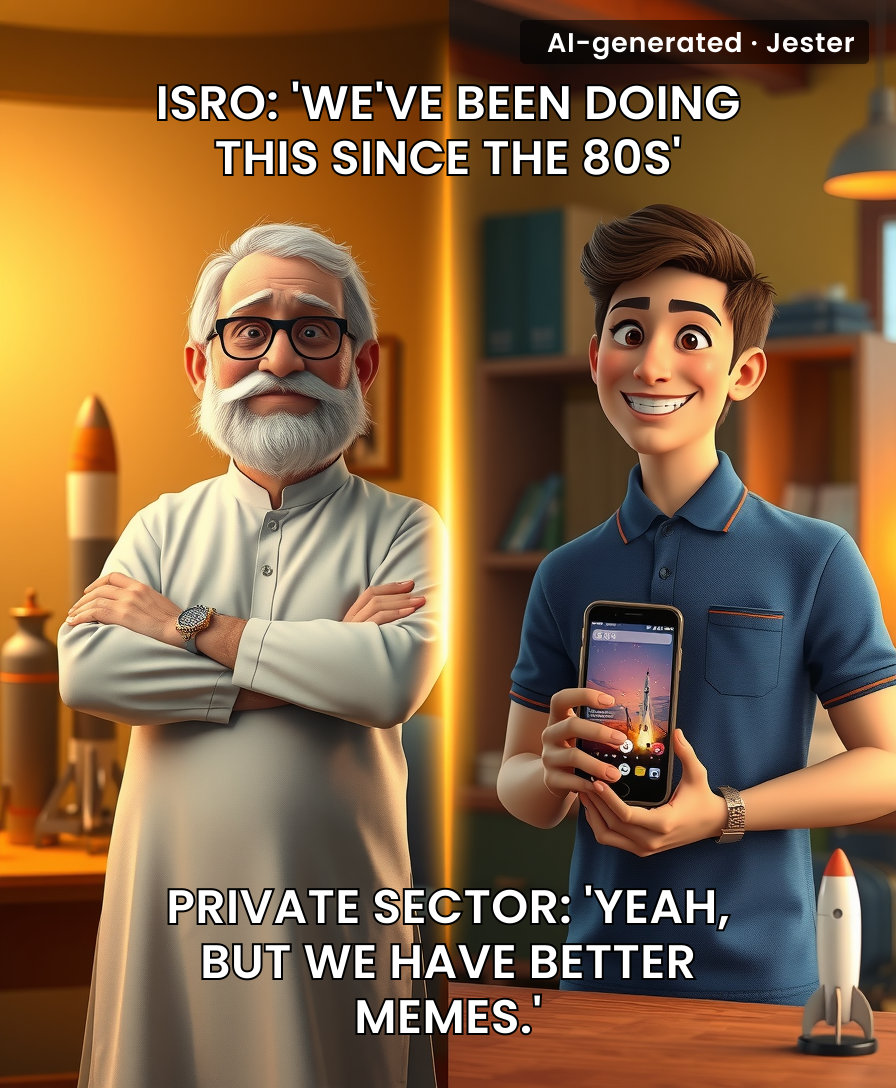 The private space sector just achieved what ISRO did decades ago — but with significantly more Instagram filters.