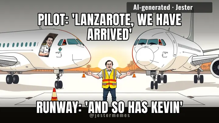 two planes, one runway, zero of them owned by the person who booked the seat