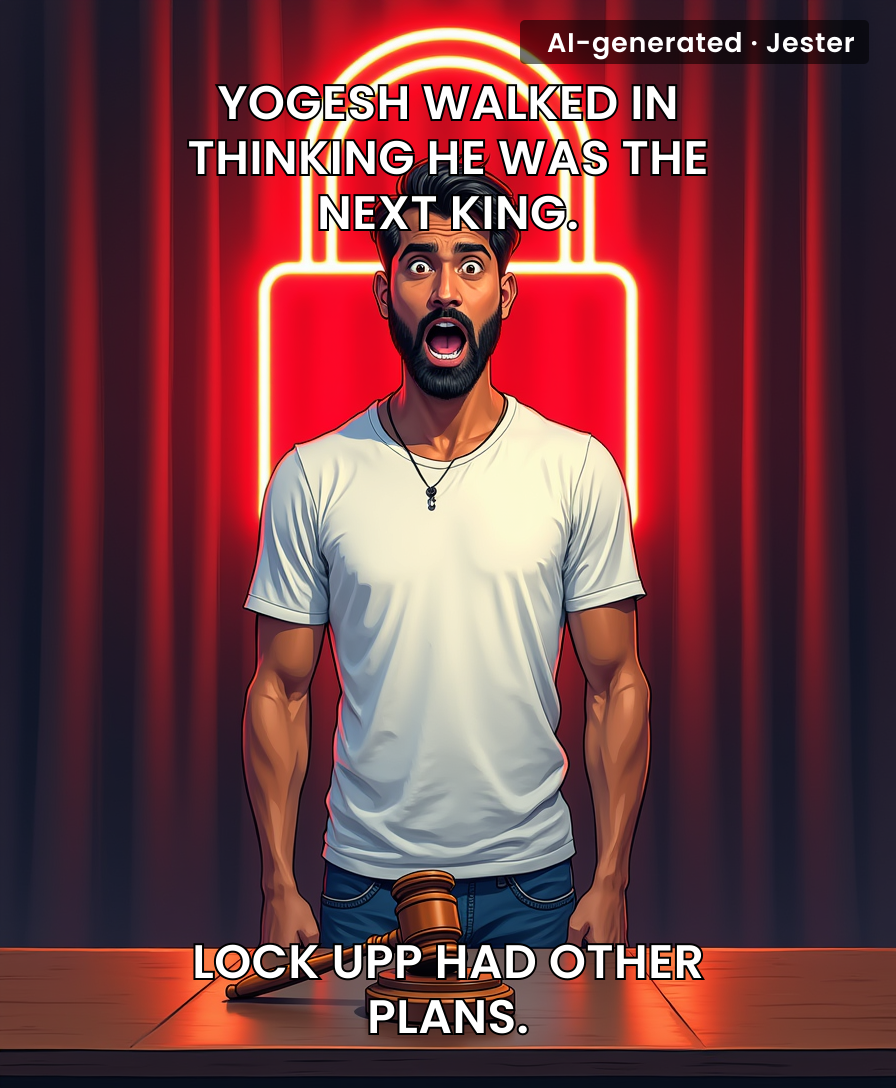 Yogesh Rawat just discovered that Lock Upp's only lock is the one that locks you out.
