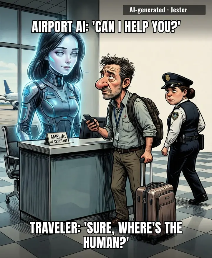 Finally, a TSA agent who won't confiscate your water bottle—just your job.