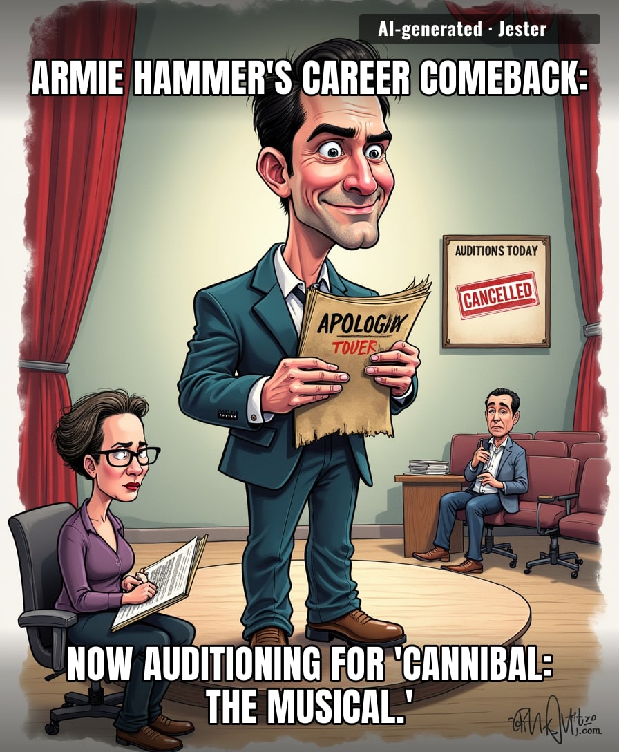 With that resume, he's not getting a comeback, he's getting a cookbook deal.