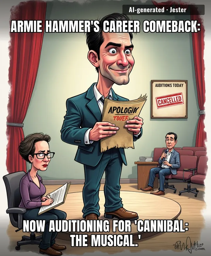 With that resume, he's not getting a comeback, he's getting a cookbook deal.