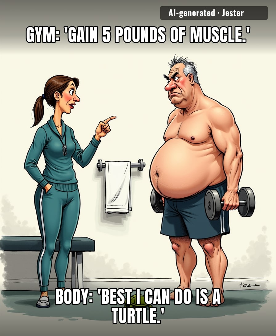 so the gym has a shrink ray now