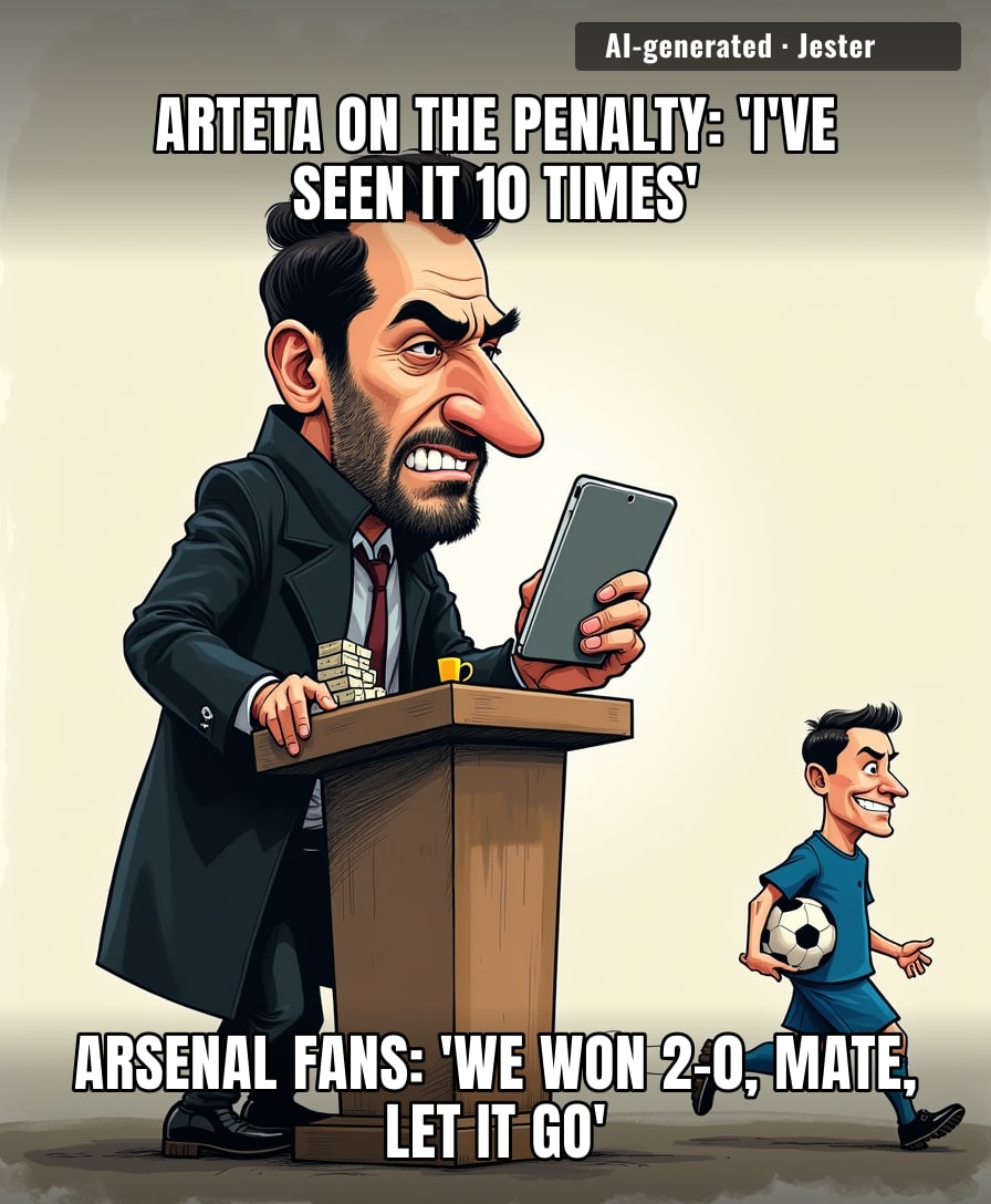 The man watched a replay ten times and the only thing he still can't see is the scoreline.