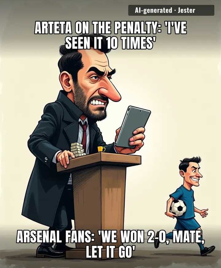 The man watched a replay ten times and the only thing he still can't see is the scoreline.