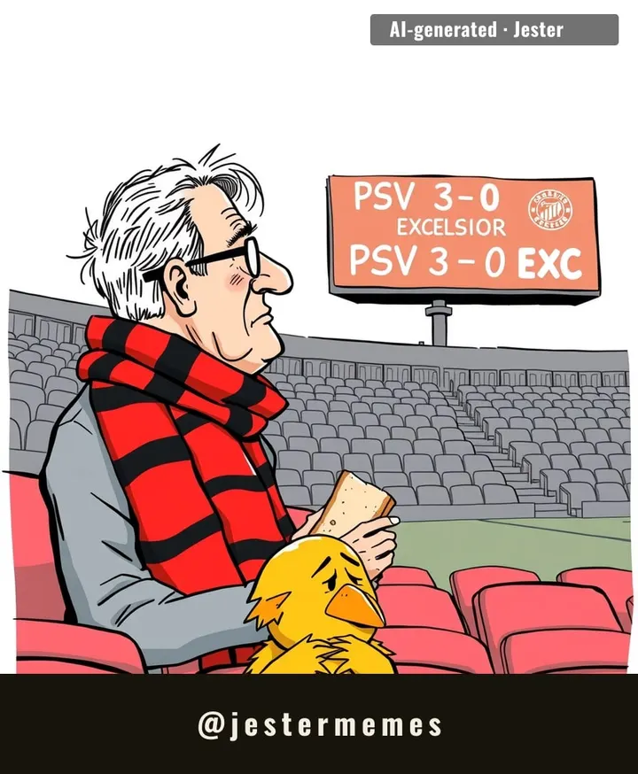 PSV could field a team of mannequins and Excelsior fans would still blame the ref.