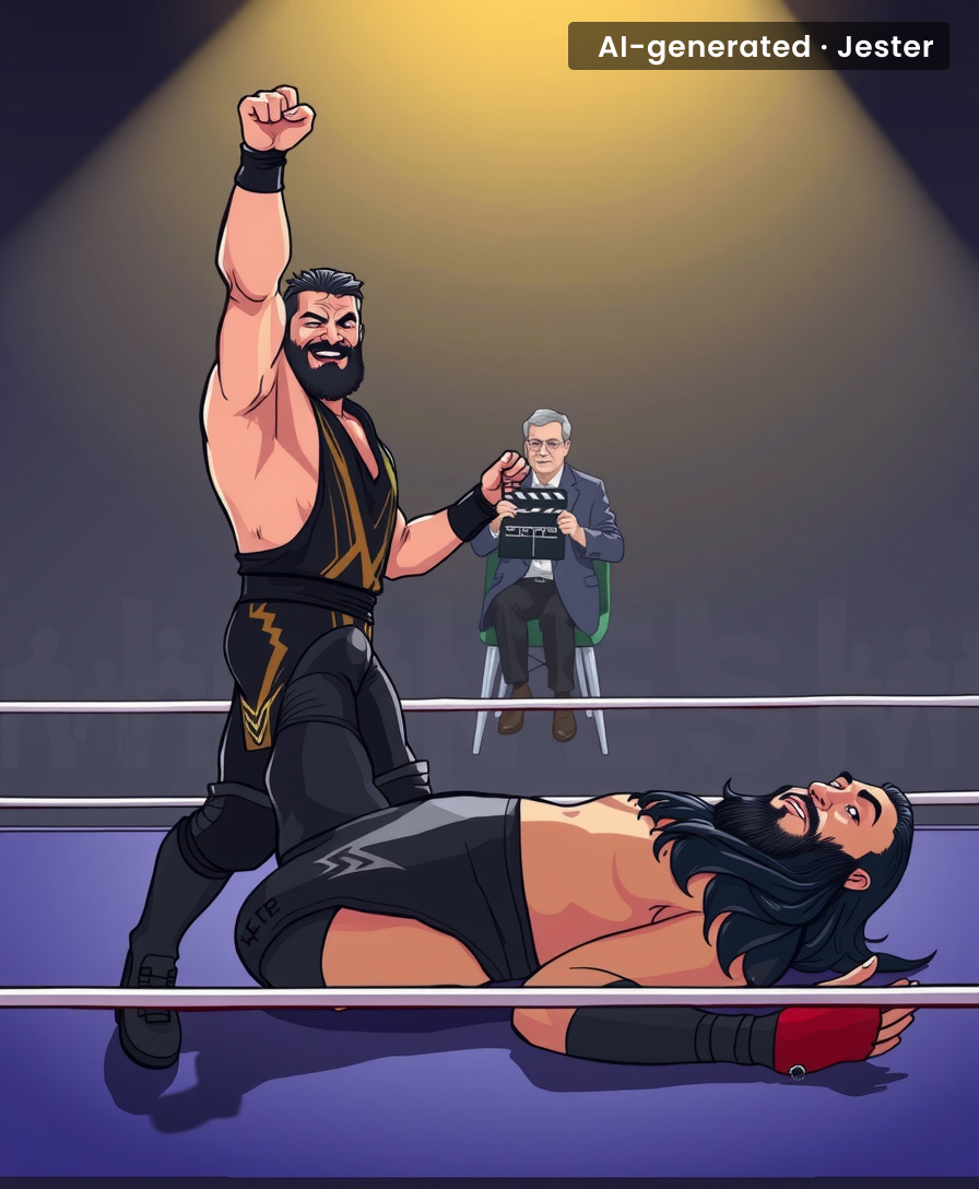 Wrestling fans are shocked by a plot twist in a story that resets every Monday.