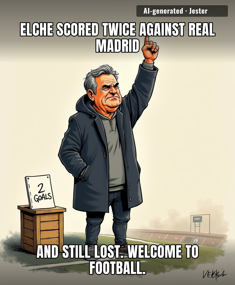Elche's game plan was 'score twice against Real Madrid' — they executed it perfectly and it still counted as a loss.