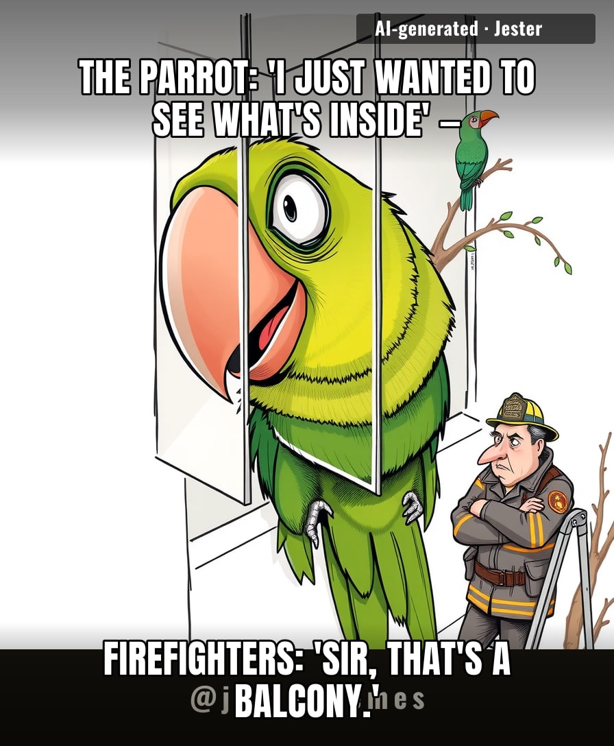 Parrots get a full rescue squad for a stuck head, but I ask my landlord to fix a leak and I'm 'being dramatic'.
