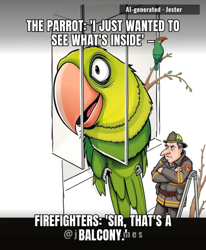 Parrots get a full rescue squad for a stuck head, but I ask my landlord to fix a leak and I'm 'being dramatic'.