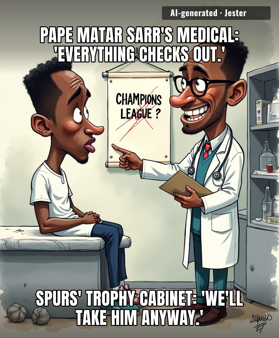 Spurs' transfer strategy: sign every midfielder in Europe, hope one of them forgets how to lose.