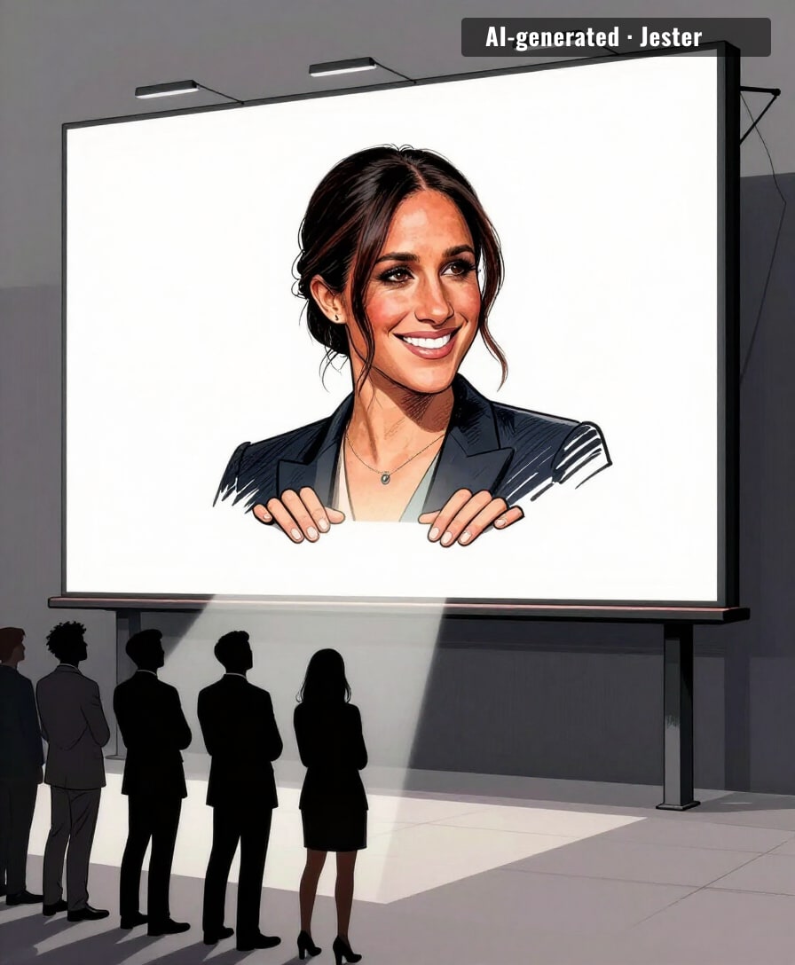 netflix's new marketing strategy: the duchess is in the poster, just not in the show.