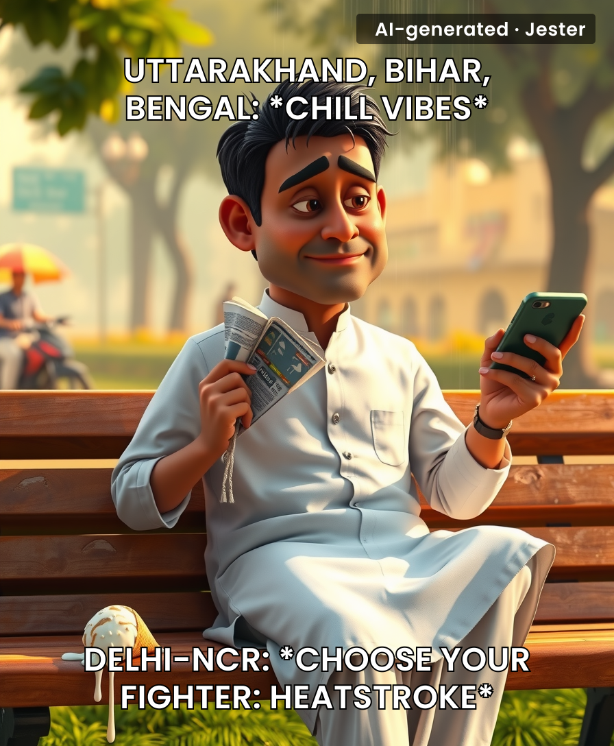 Delhi's weather forecast: hot, humid, and a 100% chance of existential dread.