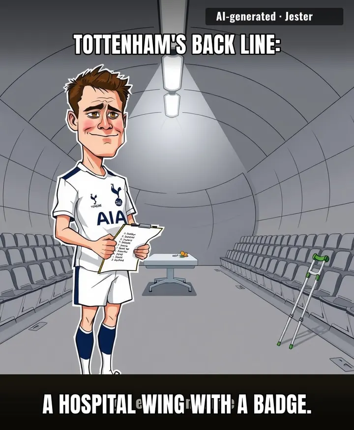 Tottenham's team sheet reads like a CVS receipt — long, depressing, and full of names you'll never use.