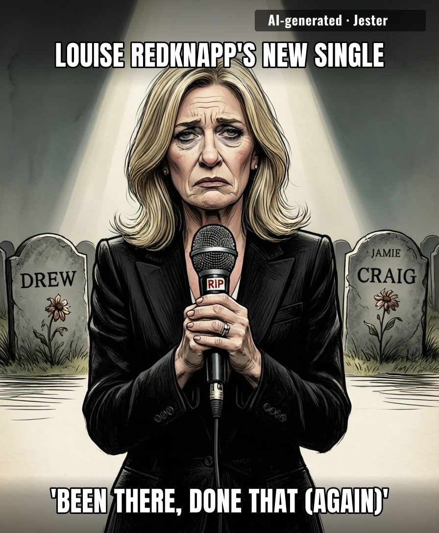 At this point, Louise Redknapp's love life is just a recurring series finale that keeps getting renewed.