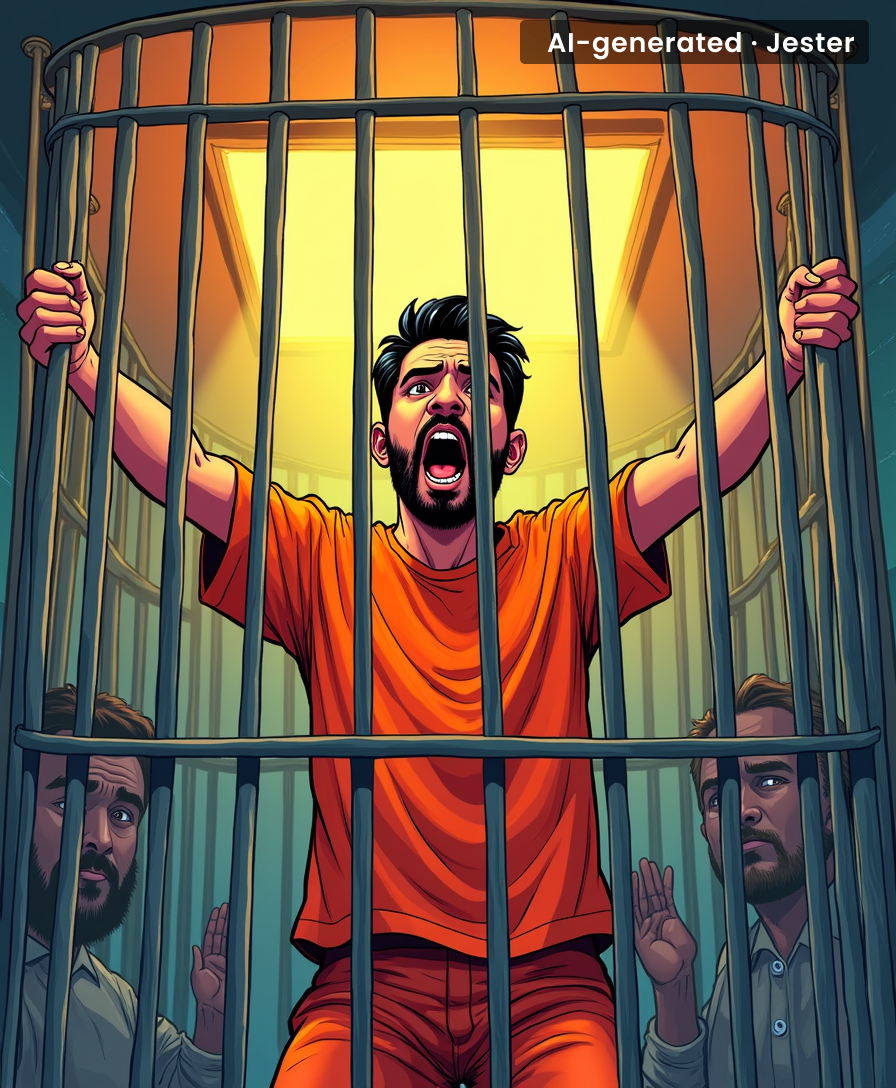 The only thing more locked up than Dheeraj is the self-awareness he left at the door.