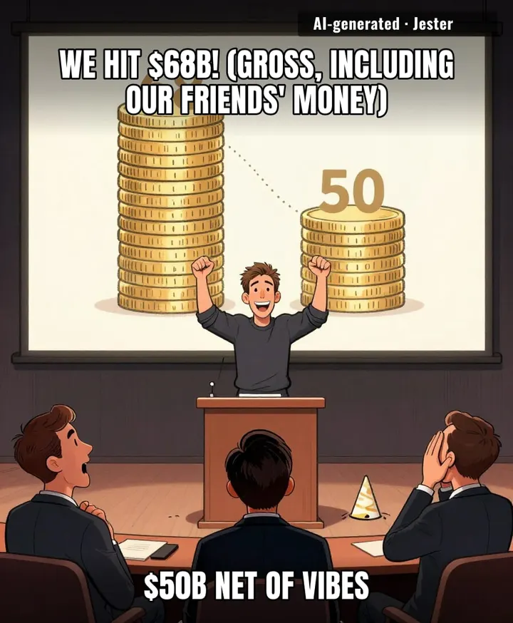 the $18B gap is the friends we made along the way