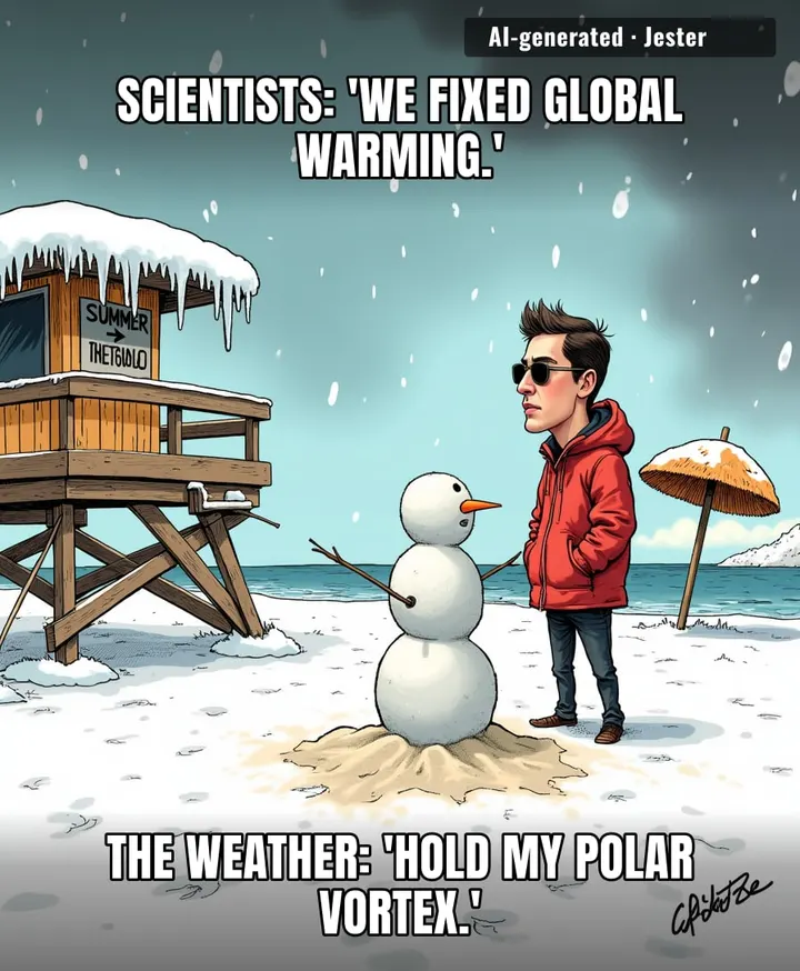 The only thing more predictable than summer snow is the phrase 'unprecedented weather event.'