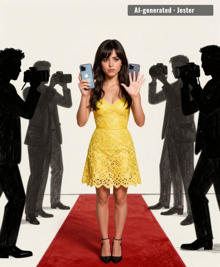 asking us to put down our phones while hers are surgically attached.