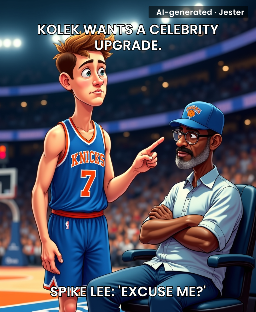 Tyler Kolek doesn't realize Spike Lee is the only celebrity the Knicks have ever deserved.