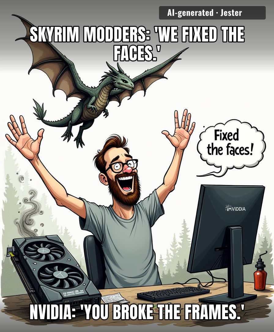 DLSS 5 is just NVIDIA's way of making your GPU work harder so it can render more polygons on a dragon's nose.