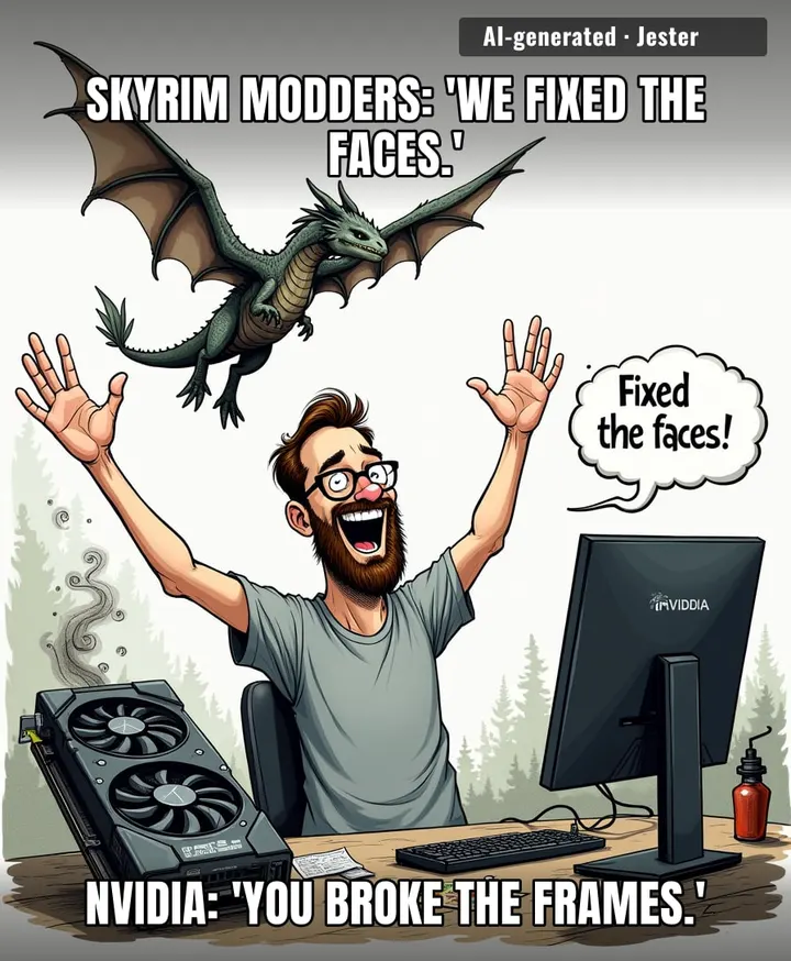 DLSS 5 is just NVIDIA's way of making your GPU work harder so it can render more polygons on a dragon's nose.