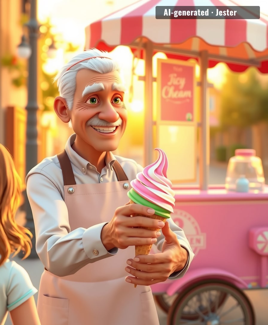 Forty years of making people's days a little cooler—and he's still not melting.