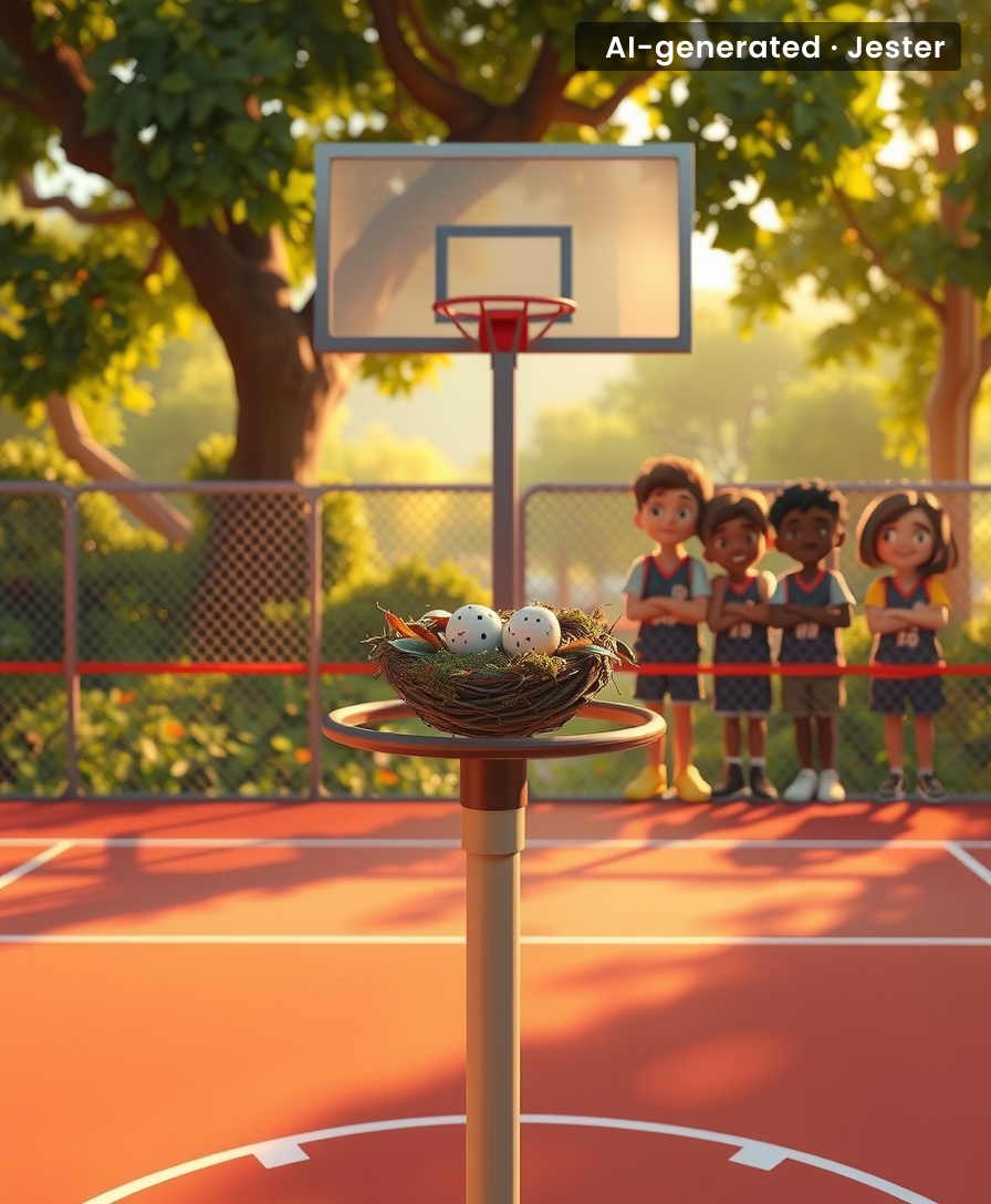 When a hummingbird nests on your court, you don't chase it away—you defend it.