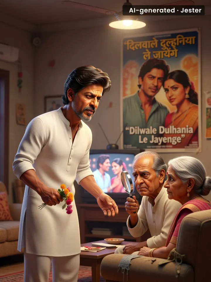 For the first time in his life, Shah Rukh Khan had to convince someone he wasn't the main character.