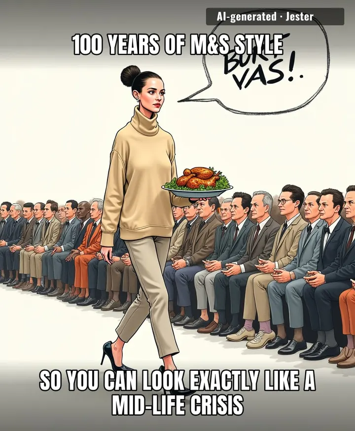 Celebrating a century of outfits that say 'I definitely have a spreadsheet for my hobby' while you reach for a meal deal.