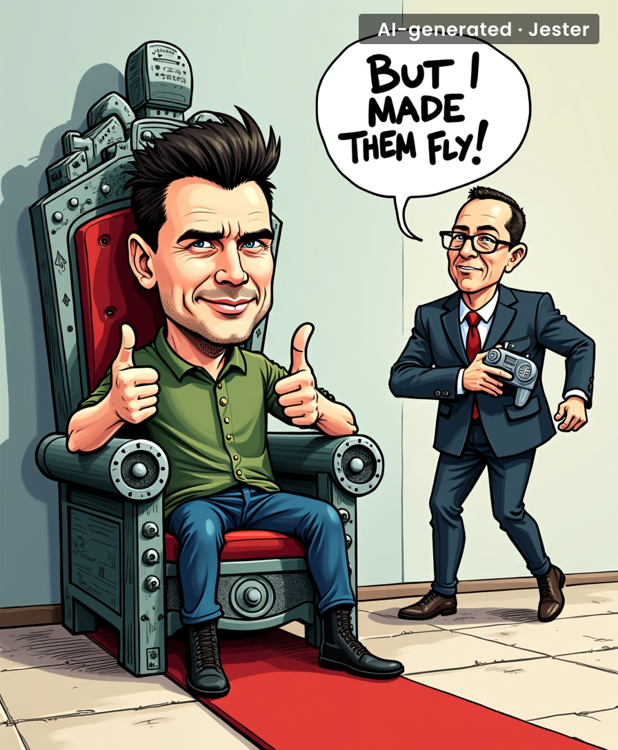 Nothing says leadership like booting the guy who made your drones actually work.