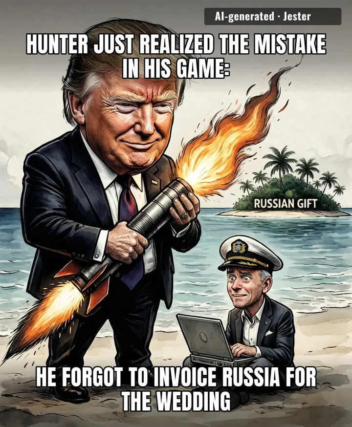 Hunter Biden is out here raw-dogging nepotism like a chump while Don Jr is out here speed-running international relations for a beach house.