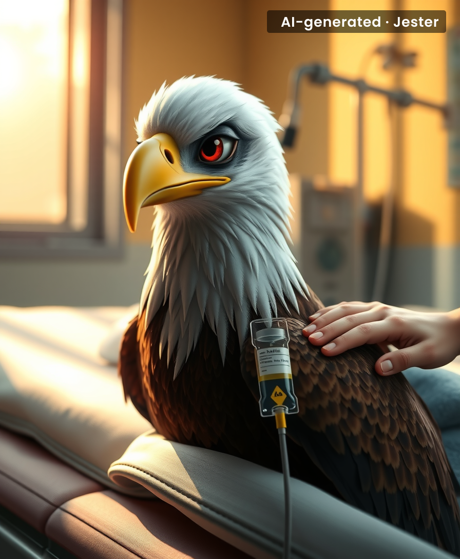 Jackie's fighting spirit is so strong, she's picking fights with the very people saving her life.